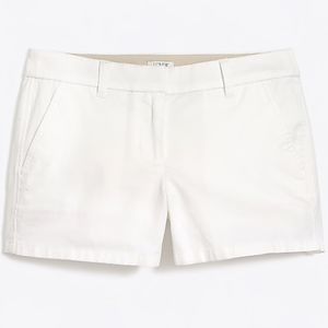 J. Crew White Chino Shorts